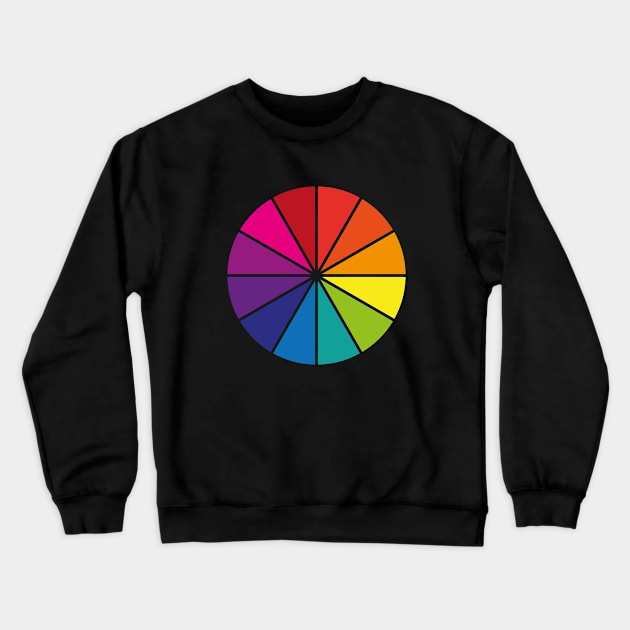 Colour Wheel Crewneck Sweatshirt by HelenDesigns